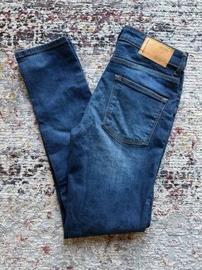 Frank and Oak Men's Dark Blue Denim Jeans - Tyler Skinny Fit